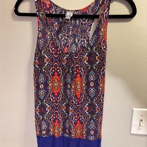 JCPenney Multicolor Paisley Tank Top